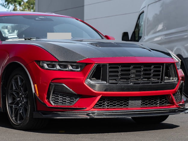 2024-Up Mustang GT S650 | CARBON FIBER Front Side Grille Insert Replacement Pair